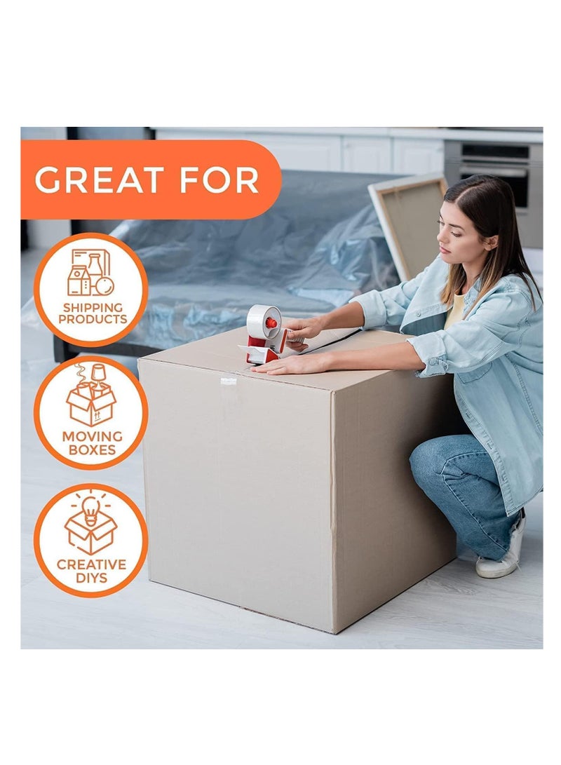 Packing Tape Transparent| 2 inches x 100 yards Strong Heavy Duty Packing Tape Clear For Parcel Boxes, Moving Boxes, Large Postal Bags, Office Use [1 Rolls] - Image 5