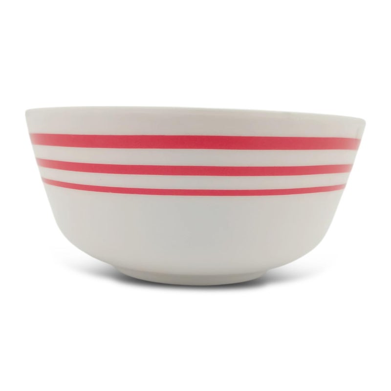SUPERWARE | Pure Melamine | Katori Set - Red Lines 3.5” (6 nos.) | Stain Free, Glazed Finish - Image 3