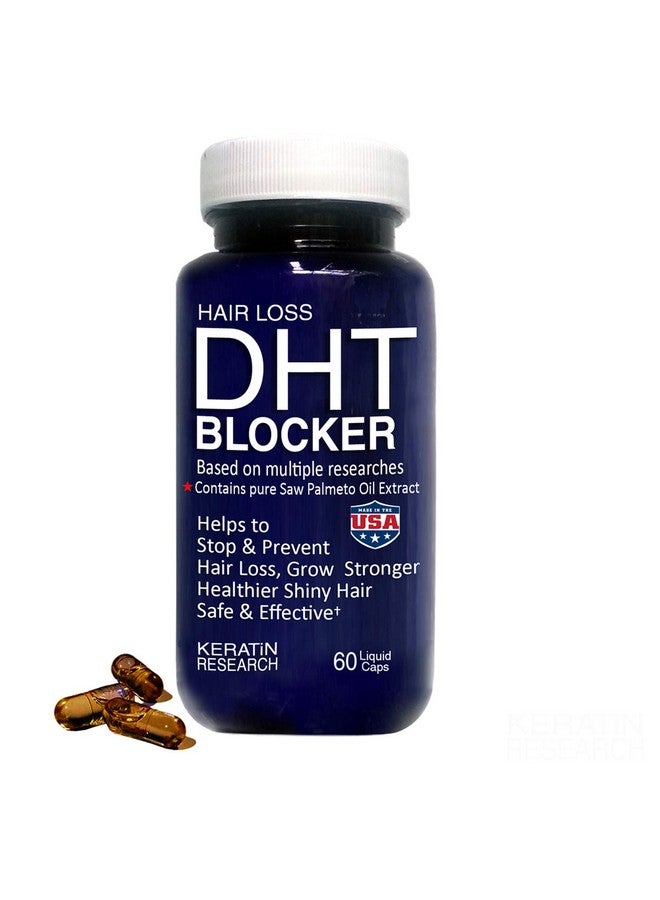 KERATIN RESEARCH The Original Pure Natural X2 Action BIOTIN DHT Blocker BETA SITOSTEROL FL Sourced Natural Wild Saw Palmetto Oil Prevents and Stops Hair Loss Strengthen Roots Promotes Urinary Flow Support Prostate  - Image 1