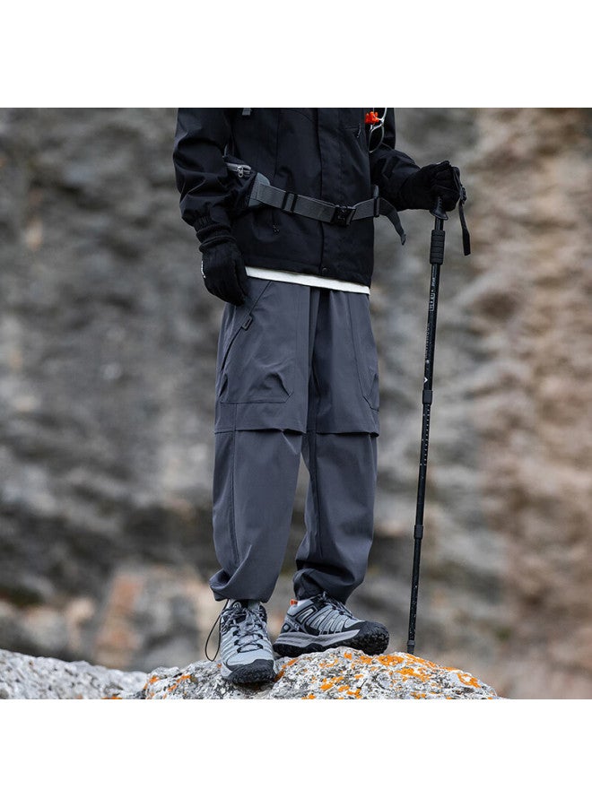 Mmoptop Outdoor Three-proof Paratrooper Pants Men Autumn Winter Mountain Style Workwear Casual Hiking Tactical Pants Mxxk100 Rock Gray XL - Image 5