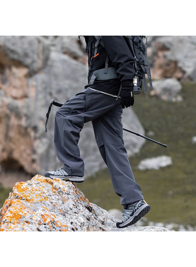 Mmoptop Outdoor Three-proof Paratrooper Pants Men Autumn Winter Mountain Style Workwear Casual Hiking Tactical Pants Mxxk100 Rock Gray XL - Image 3