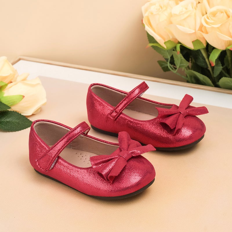Children'S Shoes, New Models, Bow-Knot Soft-Soled Shoes With Velcro For Girls, Performance Shoes For Outdoor Wear - Image 4