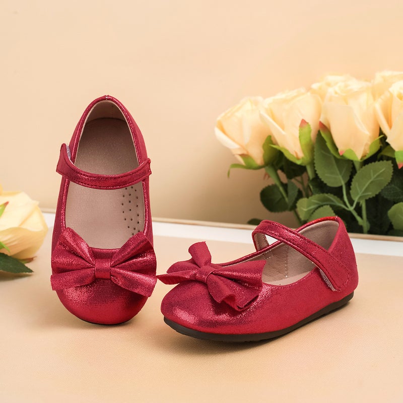 Children'S Shoes, New Models, Bow-Knot Soft-Soled Shoes With Velcro For Girls, Performance Shoes For Outdoor Wear - Image 2