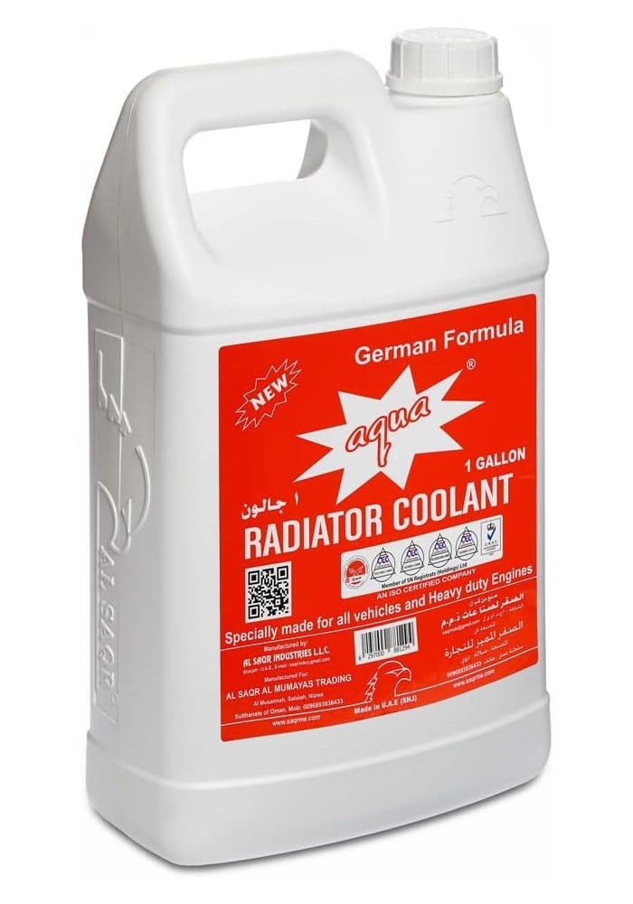 Aqua Radiator Coolant Red German Formula 1 Gallon - Image 1