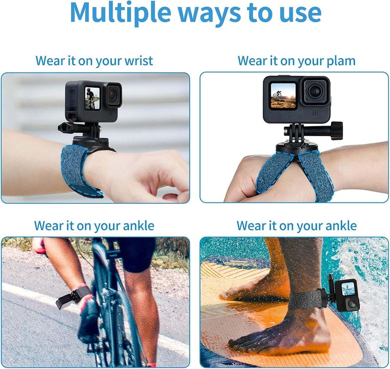 حزام تثبيت الذراع حزام المعصم تثبيت اليد دوران 360 درجة لـ GoPro Hero 13 12 11 10 9 8 7 6 5 insta360 X3 X4 X5 ONE X2 لـ DJI Osmo Action 5 Pro 4 3 كاميرا الحركة - Image 2