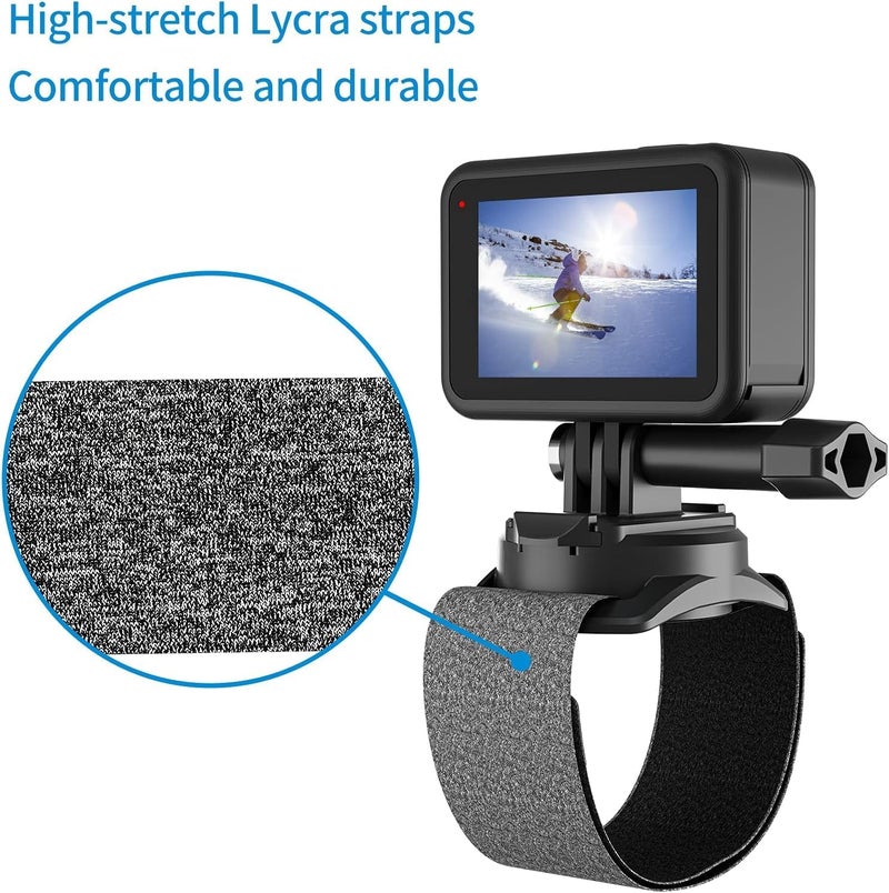حزام تثبيت الذراع حزام المعصم تثبيت اليد دوران 360 درجة لـ GoPro Hero 13 12 11 10 9 8 7 6 5 insta360 X3 X4 X5 ONE X2 لـ DJI Osmo Action 5 Pro 4 3 كاميرا الحركة - Image 5