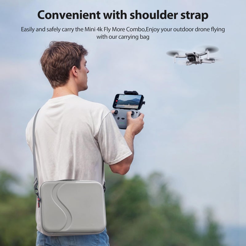 Tomat حقيبة حمل تومات ميني 4K، حقيبة سفر محمولة لطائرة DJI MINI 4K / ميني 2 / ميني 2 SE ملحقات Fly More Combo - Image 3