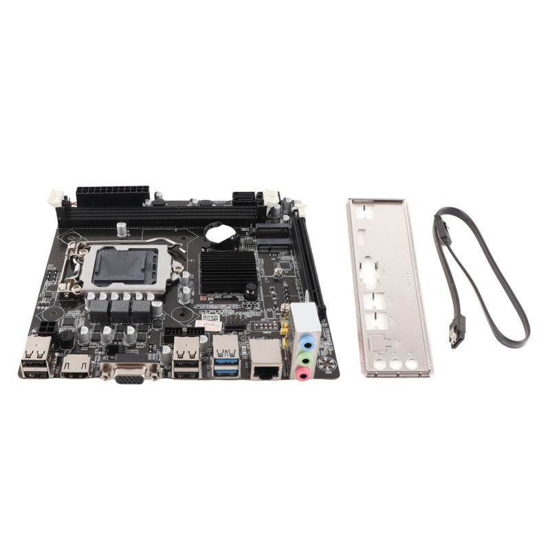 فوكس كون اللوحة الأم LGA1155 مع فتحتين DDR3 - واجهة VGA وواجهة وسائط متعددة عالية الدقة - طاقة متعددة الأطوار للحاسوب المكتبي - Image 1