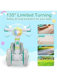 TRASSLE Baby Balance Bike for 1 Years Old Boys Girls, No Pedal Toddler Balance Bike, Adjustable Seat & Headlights Music, 10-36 Months Kids Toy  - Image 3