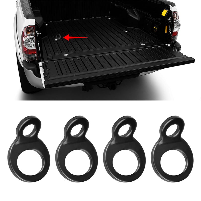 WINUERK 4PCS Tie Down Strap Rings TieDown Anchors Hooks for Mounting in The Garage Metal Tie Down Anchors Rings for Tiedown Attachment Points for Truck Trailer Camper RV Dirt Bike Pickup - Image 3