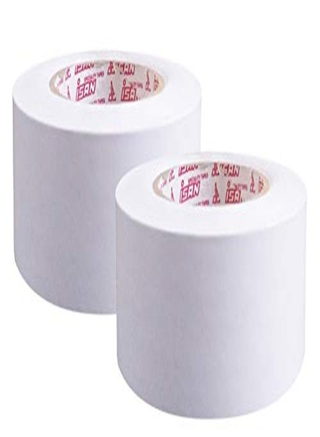 ISAN® Duoble Sided Tissue Tape Width 48mm (2" Approx) X Length 50 Meters (2 Pcs Set) for Craft Work, Pasting, Scrapbooking, Gift Wrapping, DIY projects - Image 1
