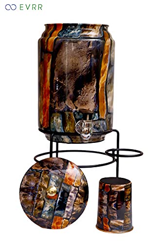 EVRR 5 Litre Hammered Copper Water Dispenser (Matka/Pot) Container Pot with 1 Copper Glass and Stand,Pure Copper and Ayurvedic Health Benefits (5000 ml) - Image 2