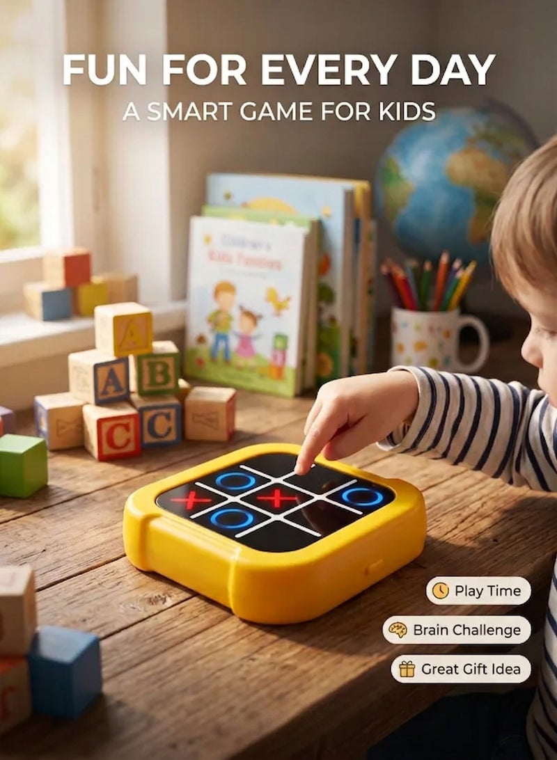 حياة الكثبان وحدة ألعاب إلكترونية ذكية للعبة "إكس-أو" (Tic-Tac-Toe) – لعبة ألغاز منطقية تفاعلية للأطفال، وجهاز تعليمي محمول للعب على الطاولة. - Image 5