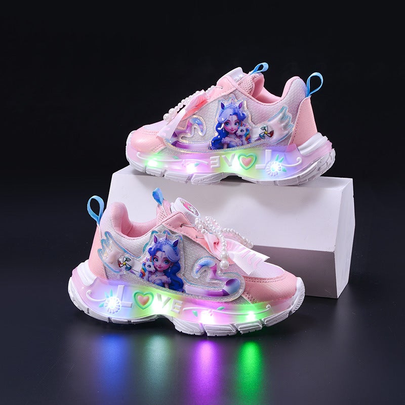 Mesh Sneakers Lightweight Flexible Sole Walking Shoes For Kids Indoor And Outdoor Activities - Image 4