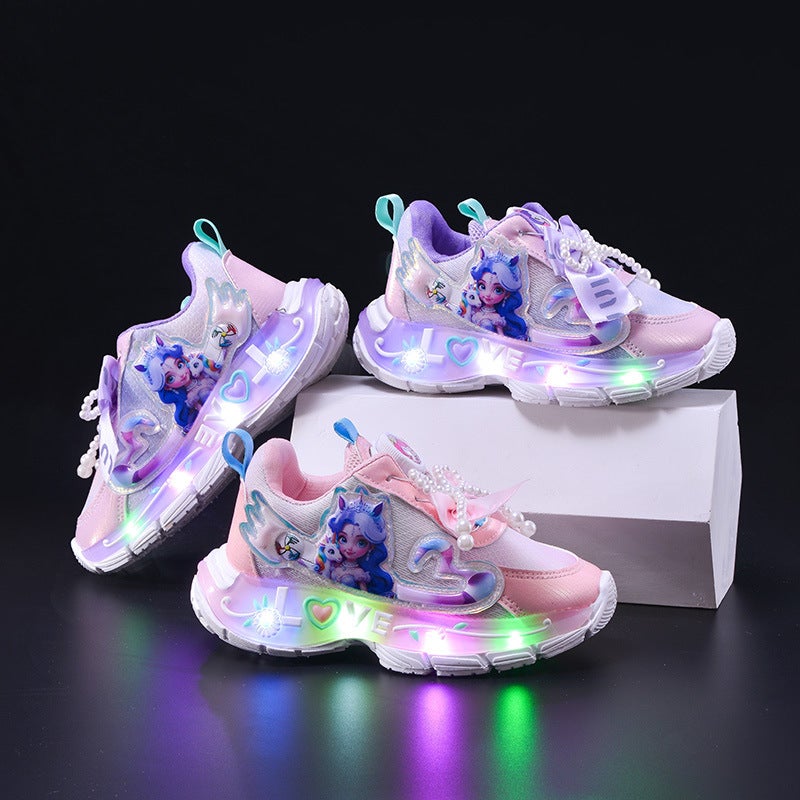 Mesh Sneakers Lightweight Flexible Sole Walking Shoes For Kids Indoor And Outdoor Activities - Image 2