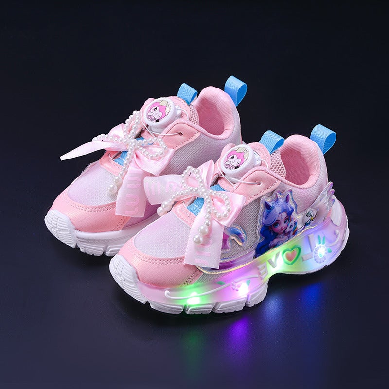Mesh Sneakers Lightweight Flexible Sole Walking Shoes For Kids Indoor And Outdoor Activities - Image 1