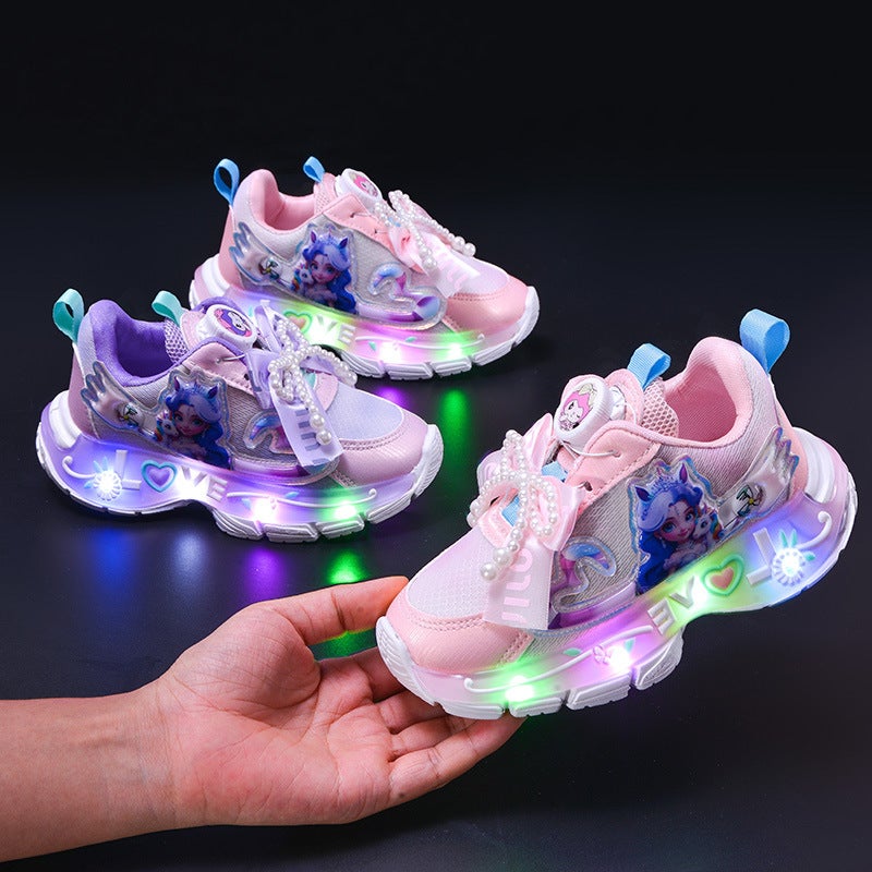 Mesh Sneakers Lightweight Flexible Sole Walking Shoes For Kids Indoor And Outdoor Activities - Image 3