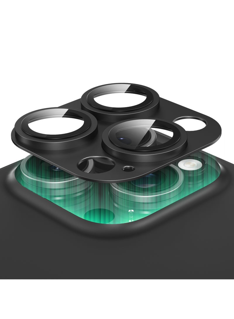 GREEN LION iPhone 16 Pro/Pro Max Camera Lens Protector / Nano Absorption / Anti Scratch / Anti Fingerprint / High Transparency - Black Titanium - Image 5