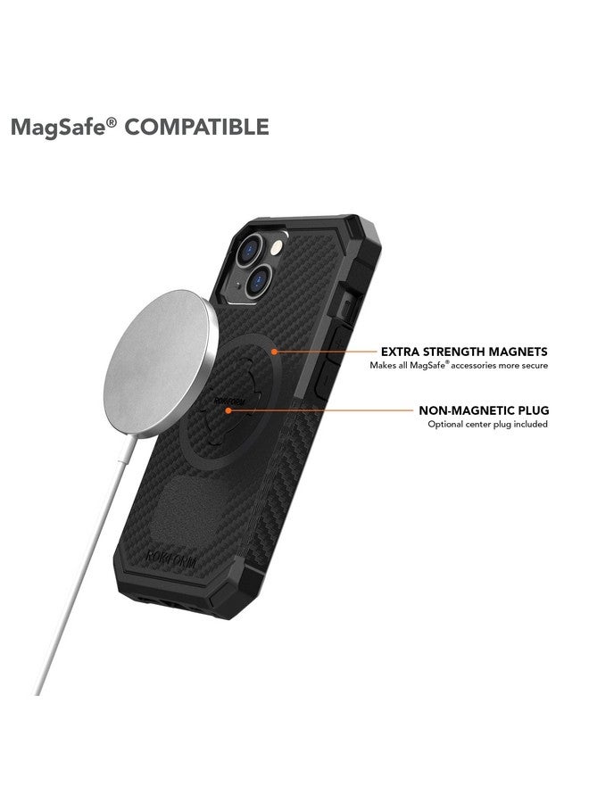 روكفورم روك فورم - جراب iPhone 14، سلسلة Rugged، مغناطيسي مزدوج، غطاء iPhone مع قفل RokLock Twist، معدات حماية Apple Gear، درع مقاوم للسقوط (أسود)  - Image 3
