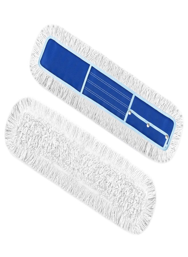Ehadoo 36" Dust Mop Replacement Pad: 2 Pack Fit 36" Commercial Dust Mop/Broom - Durable Thick Washable Cotton Dry Mop Head for Hardwood Tile Schools Offices Industrial Cleaning（ B0FMYK8YZ7） - Image 1