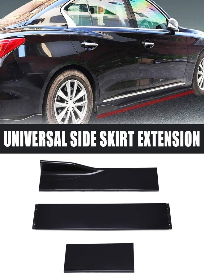 DREAMOTOR 2PCS Universal Car Side Skirts, 78.7" Side Skirts Extension Splitter Lip, Car Rocker Panels Side Skirt Body Kit, Compatible with Honda Accord Civic Toyota Nissan Altima Subaru VW Jetta BMW - Image 5