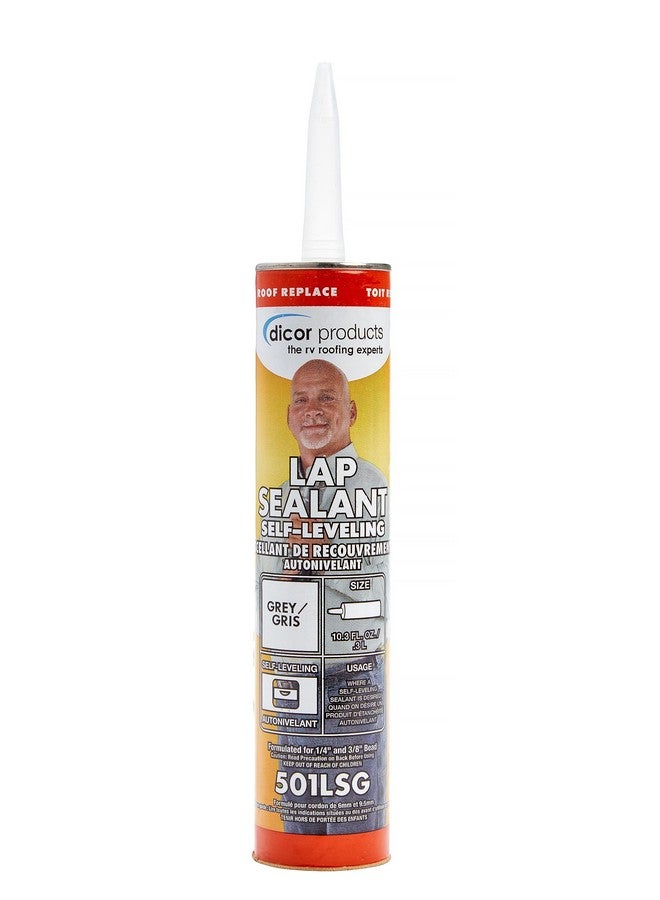 Dicor 501Lsg 1 Haps Free Self Leveling Lap Sealant For Horizontal Surfaces 10.3 Oz Grey Secure Ideal For Rv Roofing Maintenance Repair Appliance Application - Image 1