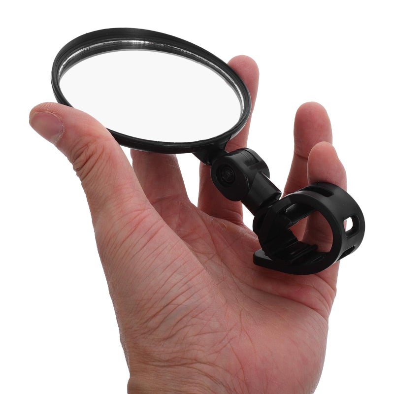 8cm Convex Lens Bicycle Rearview Mirror Handlebar Mount for Electric Scooter Safety Cycling Accessories - Image 4