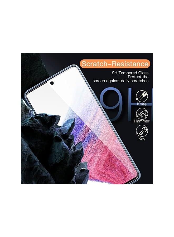 Jetech Screen Protector for Galaxy A53 5G / A52 / A52 5G / A52s 5G, 9H Tempered Glass Film, Anti-Scratch, HD Clear, 3-Pack - Image 3