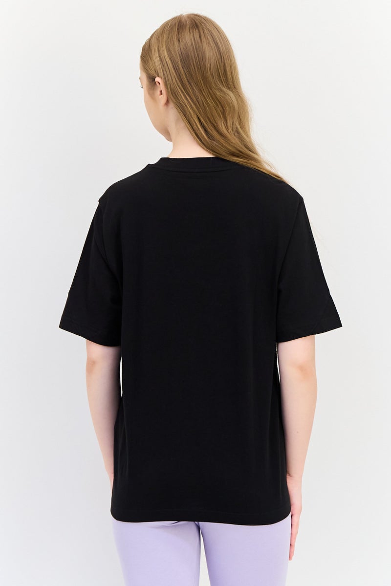 PUMA تي شيرت رياضي نسائي قصير الأكمام في الهواء الطلق، أسود - Image 3