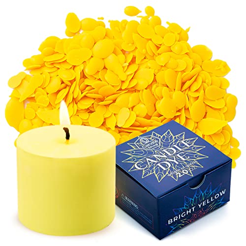 Candle Shop Bright Yellow Candle Dye 2oz for Soy Candle Making – Highly Concentrated Candle Wax Dyes – Candle Shop Premium Color Dye Chips for Soy Wax, Beeswax, Paraffin - Image 1