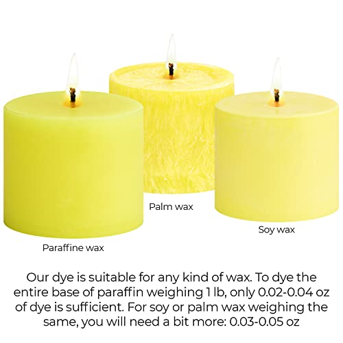 Candle Shop Bright Yellow Candle Dye 2oz for Soy Candle Making – Highly Concentrated Candle Wax Dyes – Candle Shop Premium Color Dye Chips for Soy Wax, Beeswax, Paraffin - Image 5