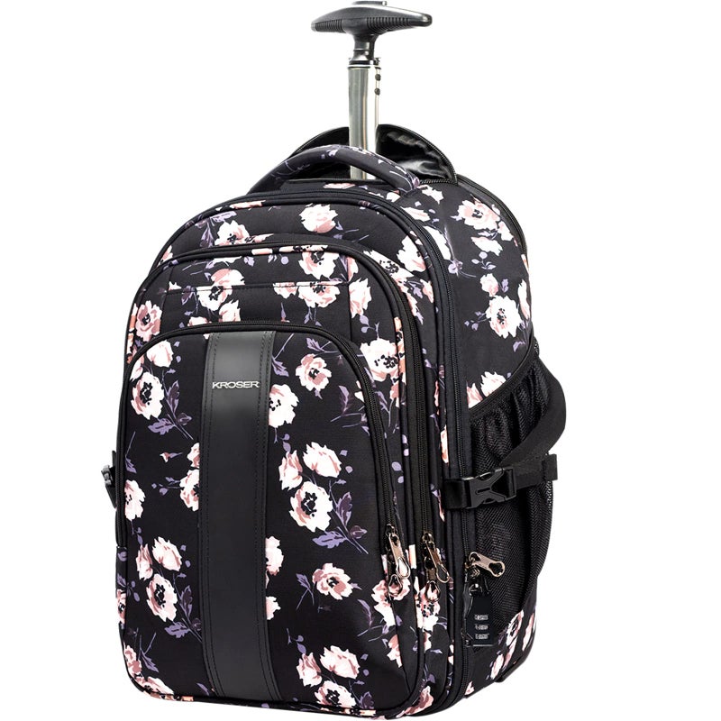 KROSER Laptop Rolling Backpack 17 inch Premium Wheeled Computer Backpack for Women with RFID Pockets Check Point Friendly WaterRepellent Overnight Roller Case for Travel - Image 2