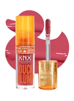 XNX Duck Plump Lip Plumping Lacquer, Fat Lip Oil Lip Glaze, Glitter Shine Primer Lip Clear Plumping Lip Gloss, High Pigment No Sticky Lip Gloss, Lip Plumper Gloss Make Lips Fuller  - Image 1