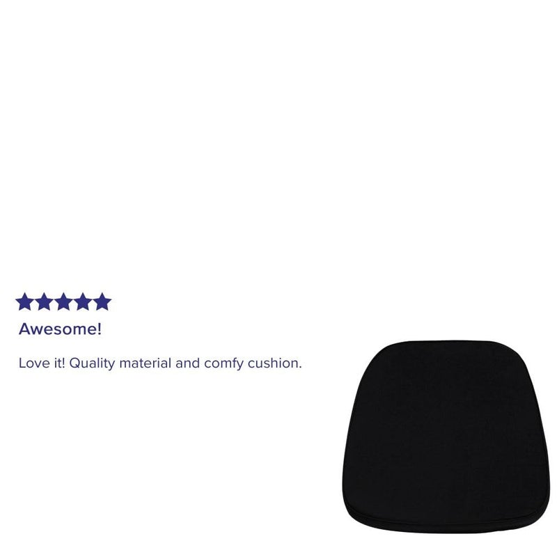 Flash Furniture Soft Black Fabric Chiavari Chair Cushion - Image 4