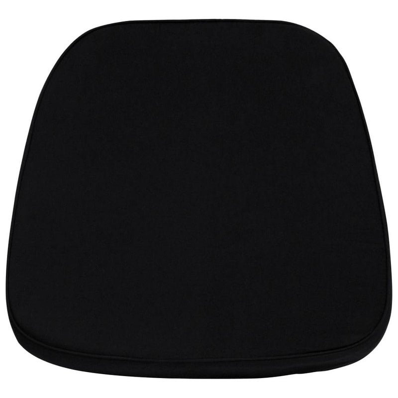 Flash Furniture Soft Black Fabric Chiavari Chair Cushion - Image 1