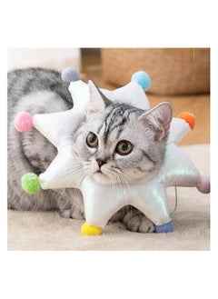 A.M Soft Cat Recovery Cone Collar, Cat Elizabethan Collar Soft Waterproof, Pet Donut Collar for Cat and Puppy. Christmas Tree Style  - Image 1