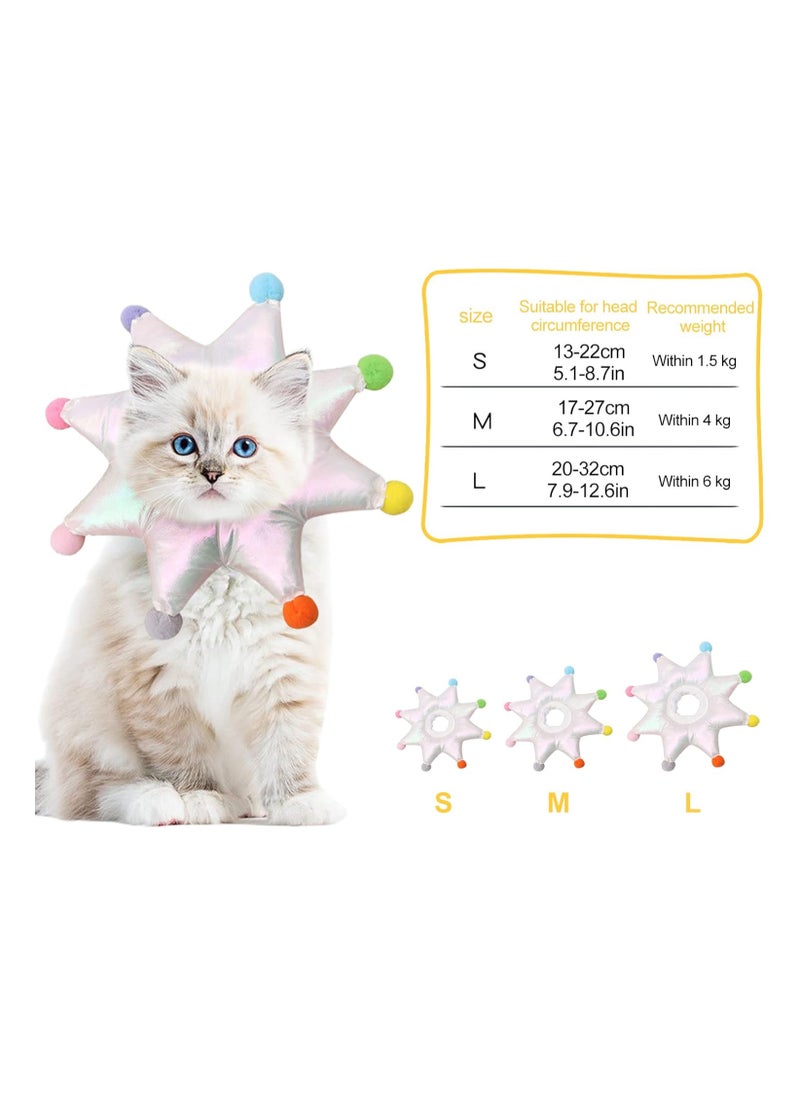 A.M - Soft Cat Recovery Cone Collar, Cat Elizabethan Collar Soft Waterproof, Pet Donut Collar for Cat and Puppy. Christmas Tree Style - Image 1
