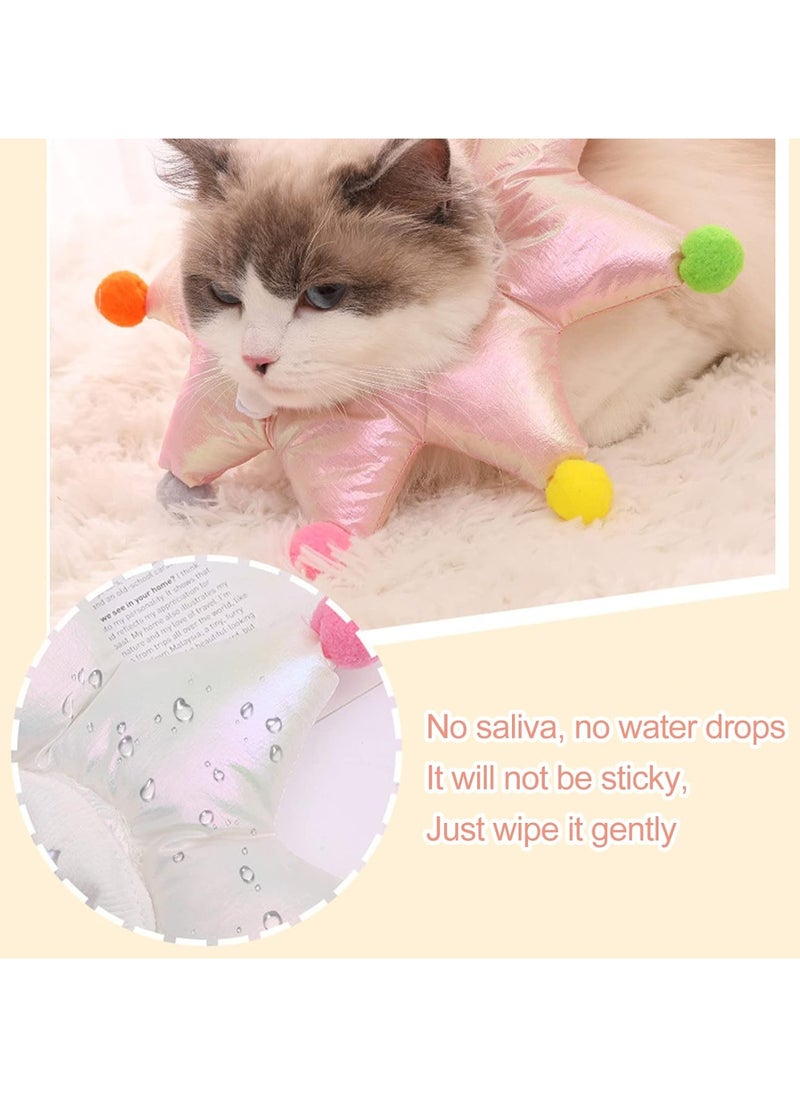 A.M - Soft Cat Recovery Cone Collar, Cat Elizabethan Collar Soft Waterproof, Pet Donut Collar for Cat and Puppy. Christmas Tree Style - Image 1