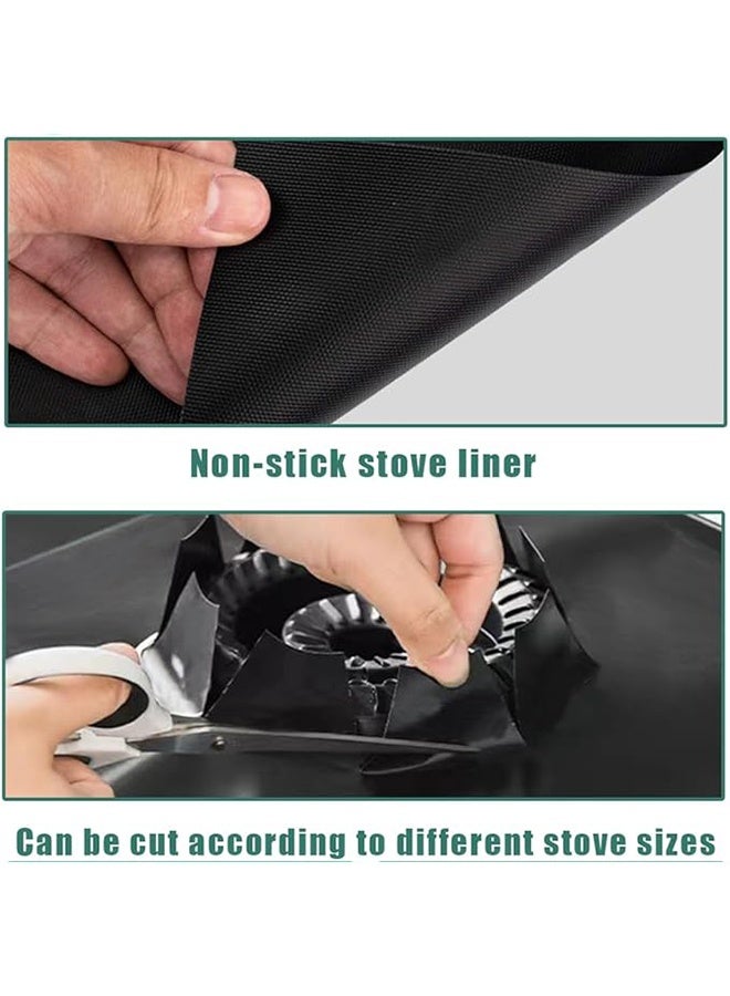 TodyJeyHo 3 Pcs Stove Guard for Gas Stoves,Stove Top Covers for Gas Burners,Stove Protector for Gas Range,Heat-Resistant Gas Range Protectors,Reusable Gas Stove Top Covers,Easy-Clean,Non-Stick & Washable - Image 5