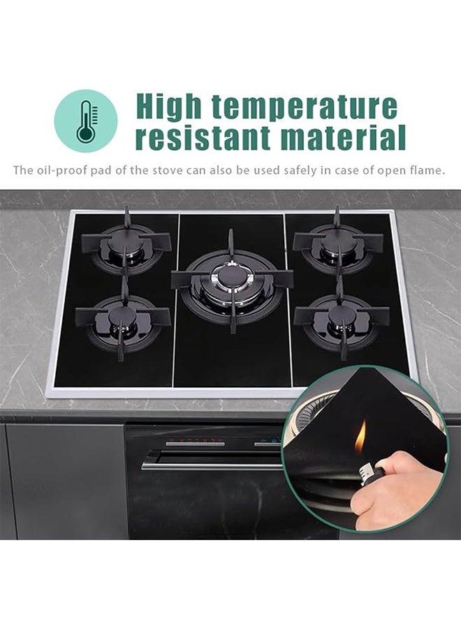 TodyJeyHo 3 Pcs Stove Guard for Gas Stoves,Stove Top Covers for Gas Burners,Stove Protector for Gas Range,Heat-Resistant Gas Range Protectors,Reusable Gas Stove Top Covers,Easy-Clean,Non-Stick & Washable - Image 3