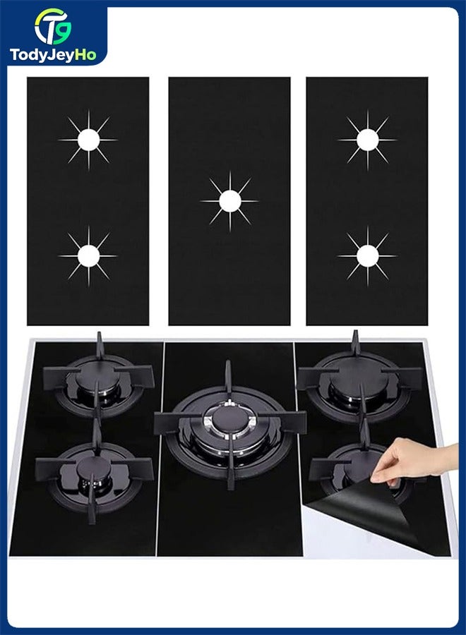 TodyJeyHo 3 Pcs Stove Guard for Gas Stoves,Stove Top Covers for Gas Burners,Stove Protector for Gas Range,Heat-Resistant Gas Range Protectors,Reusable Gas Stove Top Covers,Easy-Clean,Non-Stick & Washable - Image 1