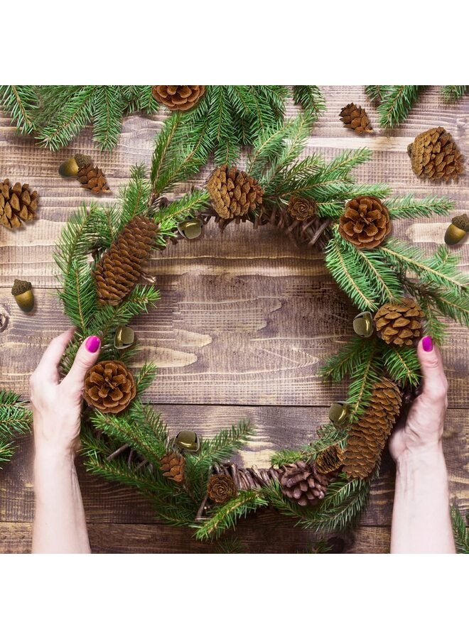 يُسلِّم مجموعة زينة من 38 قطعة من مخاريط الصنوبر والبلوط الطبيعية، وتنسيقات زهور صناعية من التوت ومخاريط الصنوبر لتزيين المنزل في فصل الخريف، وقطع مركزية لحفلات الزفاف، والأعمال اليدوية - Image 4