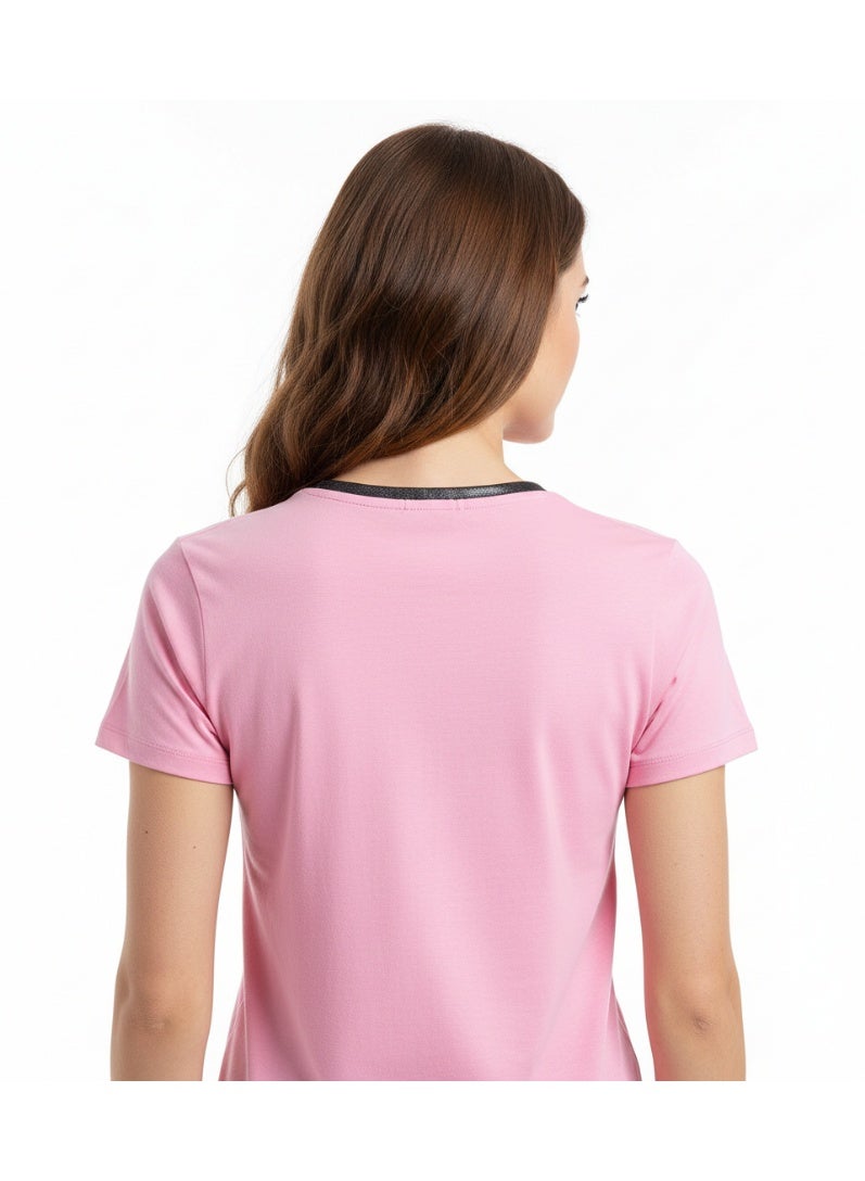 SUPERMAN T-SHIRT LADIES SUPER-MEN R/N S/S ZC - Image 4