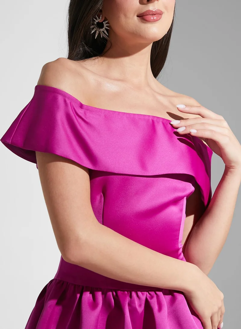 Virgos Lounge Bardot Tiered Dress