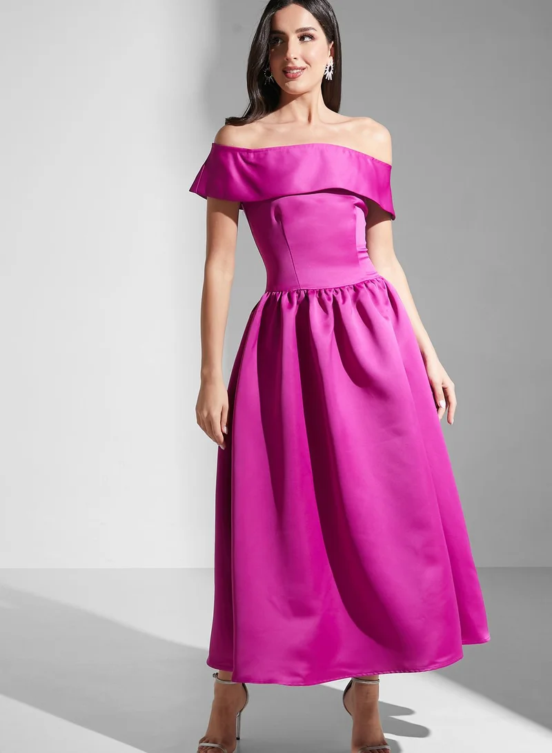 Virgos Lounge Bardot Tiered Dress