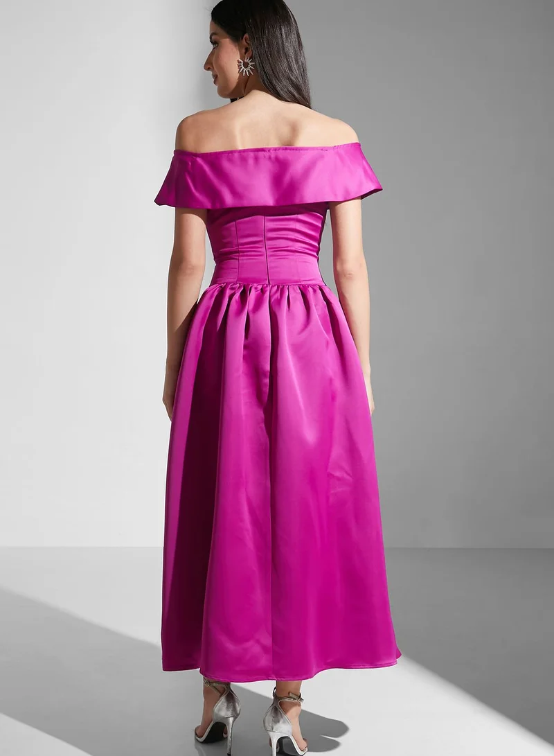 Virgos Lounge Bardot Tiered Dress