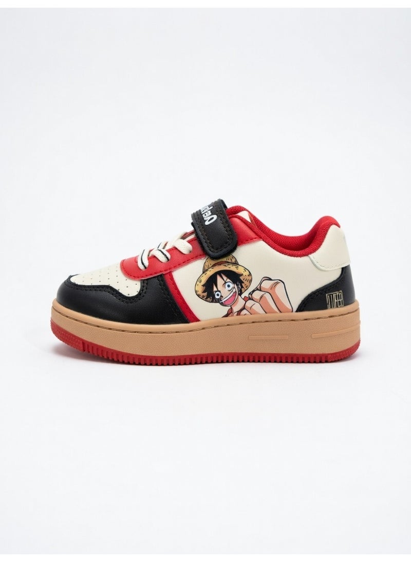 One Piece Boys Low Top Sneakers, Lightweight Shoes - Image 1