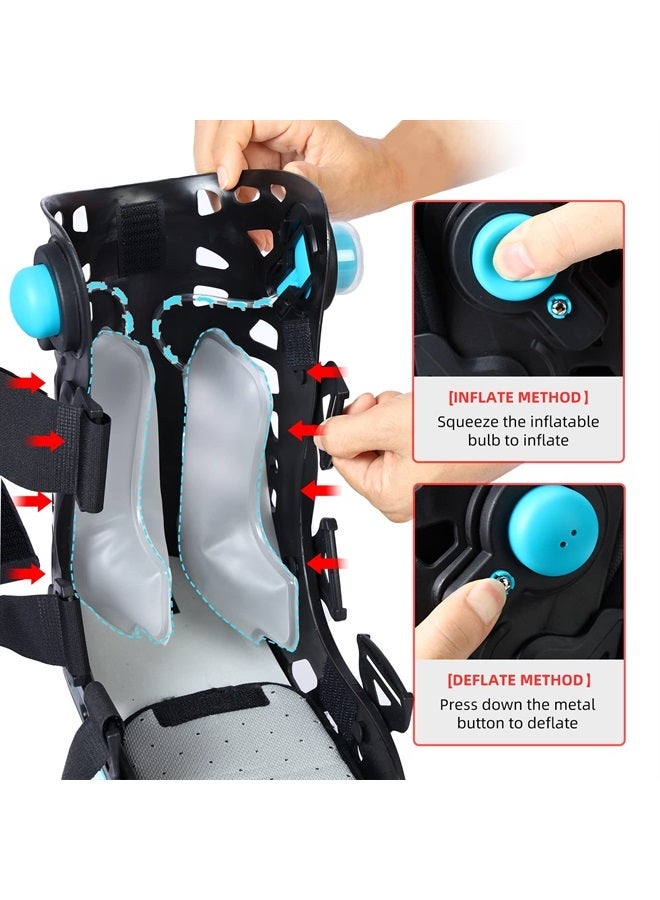 GHORTHOUD Inflatable Walker Boot, Air Cam Walker Fracture Boot, Short Walker Brace Walking Boot Orthopaedic Boot for Sprained Ankle, Foot Pain Recovery, Stress Fracture, Broken Foot, Achilles Tendonitis (Small) - Image 1