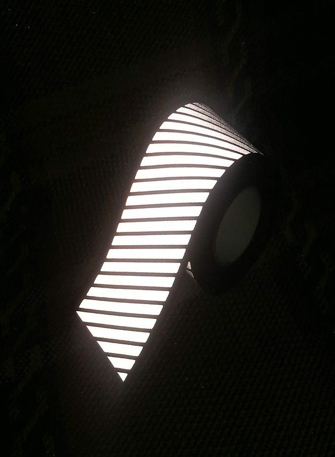 JINBING (Black) - High Visibility Reflective Fabric Stripe Webbing Ribbon Sew On for Clothing 5.1cm x 5m W02 (Black) - Image 3