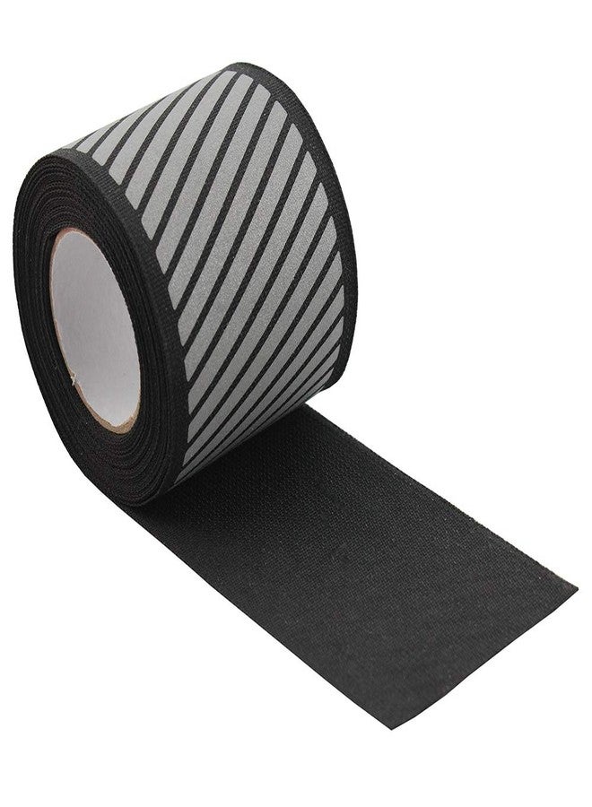 JINBING (Black) - High Visibility Reflective Fabric Stripe Webbing Ribbon Sew On for Clothing 5.1cm x 5m W02 (Black) - Image 2
